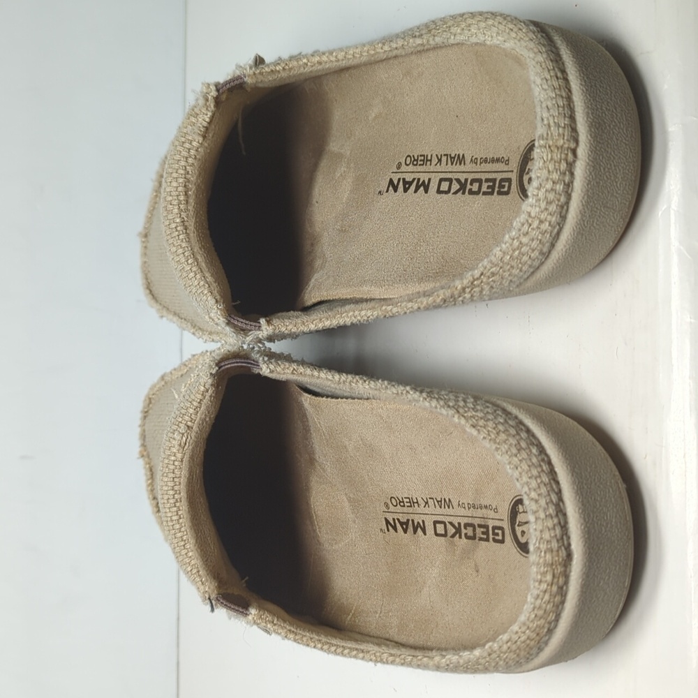 Gecko Man By Walk Hero Metatarsal Canvas Slip-on Loafers Men's Size 8 EU 41.5 - Picture 9 of 14